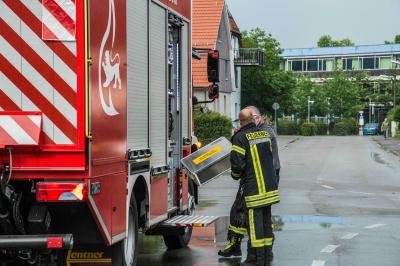 Schorndorf: Unwetter zieht ueber die Stadt und hinterlaesst vollgelaufene Keller
